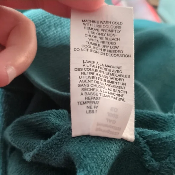 **4/$20** Champion Women's Relaxed Fit Teal 1/4 Zip Sweatshirt‎ Size XS - Picture 7 of 9